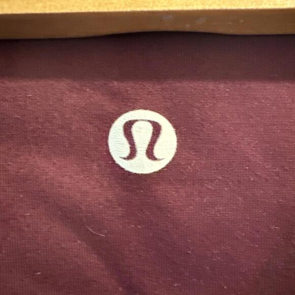 Lululemon Burgundy Leggings Size Dot Missing 13” Before Stretched - Picture 1 of 2